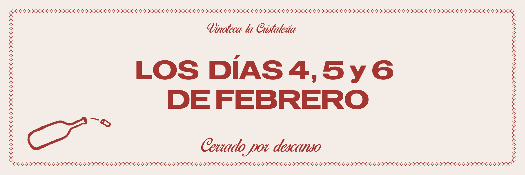 Carrusel cerrado por descanso 4 5 6 de febrero 2026