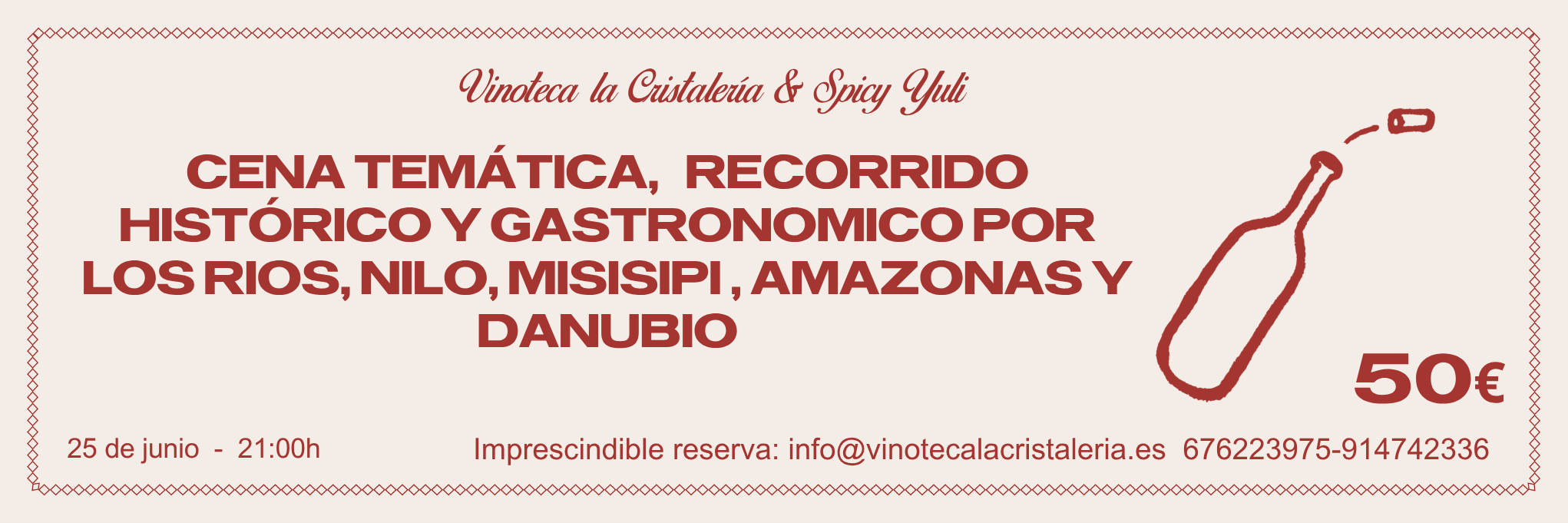 cena tematica 25 de junio de 2026 cena tematica 25 de junio de 2026