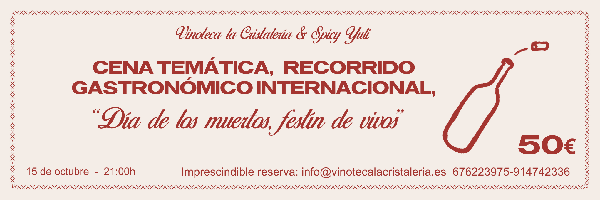 carrusel cena tematica 15 de octubre 2026